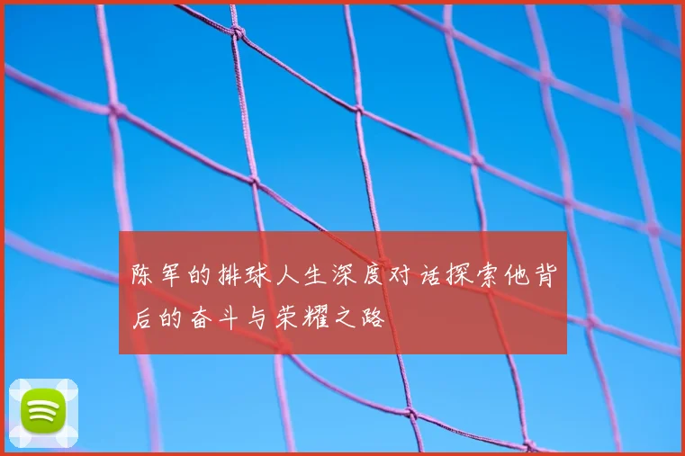 陈军的排球人生深度对话探索他背后的奋斗与荣耀之路
